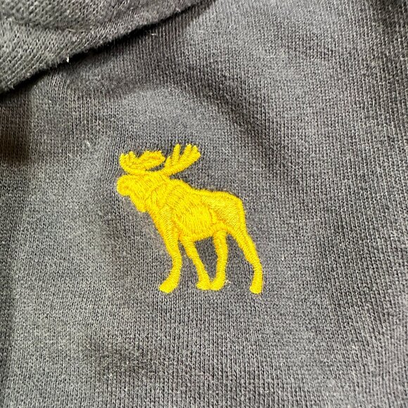 Vintage Y2K Abercrombie & Fitch Muscle Zip Up Navy Hoodie Men's Size Medium - Picture 6 of 9